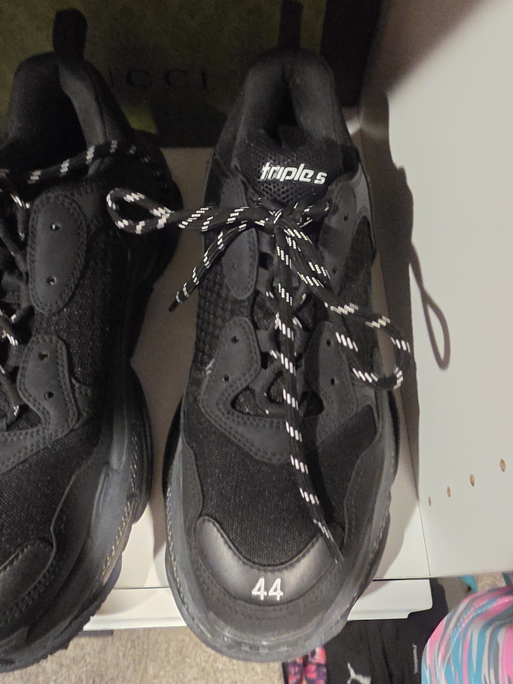 Balenciaga Black Men's Athletic Chunky Sneaker Size 44